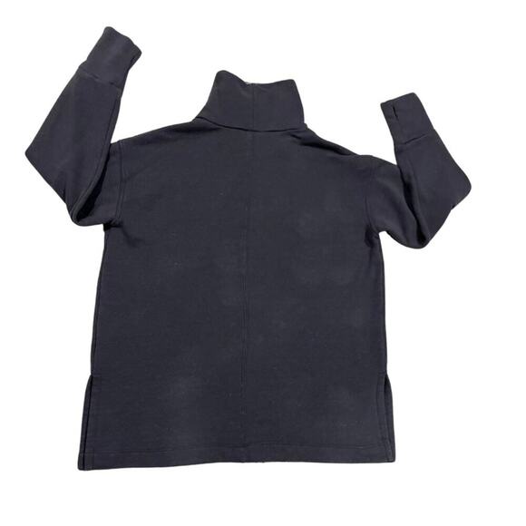 Peloton Logo Funnel Neck Pullover Oversized Sweatshirt Size L Gray - Picture 3 of 9